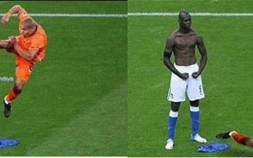 Những biến tấu "ĐỘC" màn ăn mừng của Balotelli